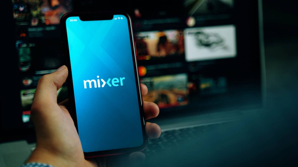 Microsoft Mixer.com op Smartphone